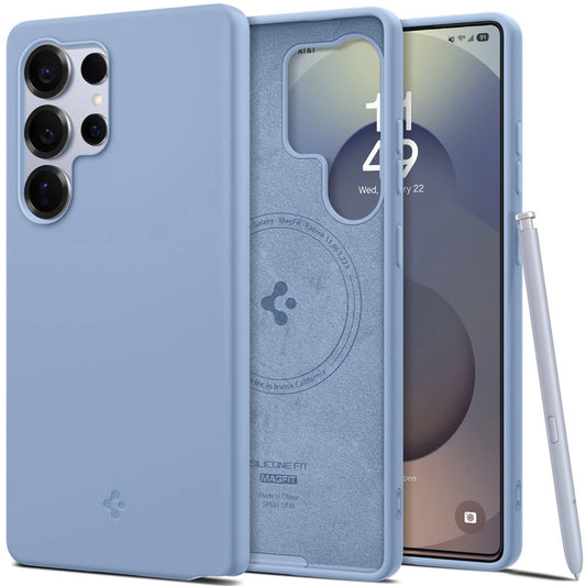 Spigen Silicone Fit Mag Case for Samsung Galaxy S25 Ultra - Blue_0