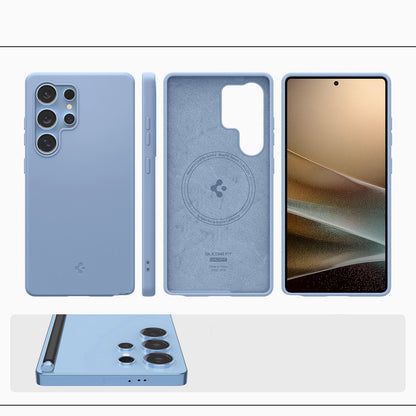 Spigen Silicone Fit Mag Case for Samsung Galaxy S25 Ultra - Blue_15