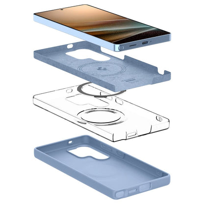 Spigen Silicone Fit Mag Case for Samsung Galaxy S25 Ultra - Blue_6