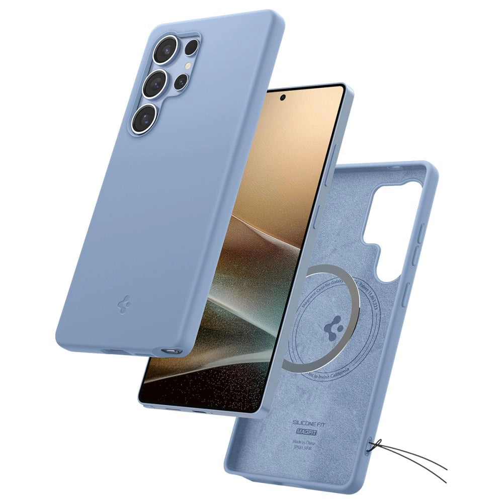 Spigen Silicone Fit Mag Case for Samsung Galaxy S25 Ultra - Blue_7