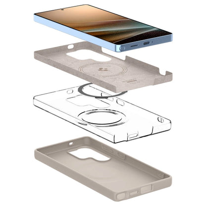 Spigen Silicone Fit Mag case for Samsung Galaxy S25Ultra - titanium_6