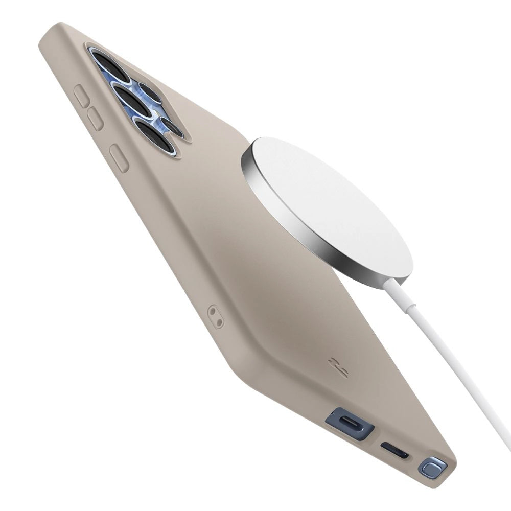 Spigen Silicone Fit Mag case for Samsung Galaxy S25Ultra - titanium_8