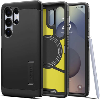 Spigen Tough Armor MagSafe Case for Samsung Galaxy S25 Ultra - Black_0