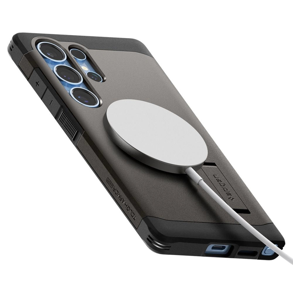 Spigen Tough Armor MagSafe Case for Samsung Galaxy S25 Ultra - Gray_8