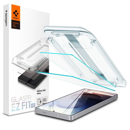 Spigen Glas.tR EZ FIT 2-pack tempered glass for Samsung Galaxy S25 Ultra - transparent_0