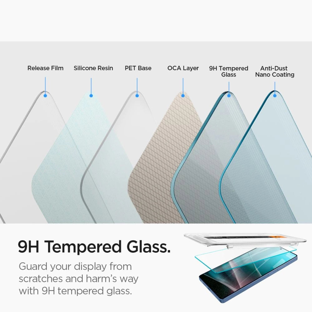 Spigen Glas.tR EZ FIT 2-pack tempered glass for Samsung Galaxy S25 Ultra - transparent_9