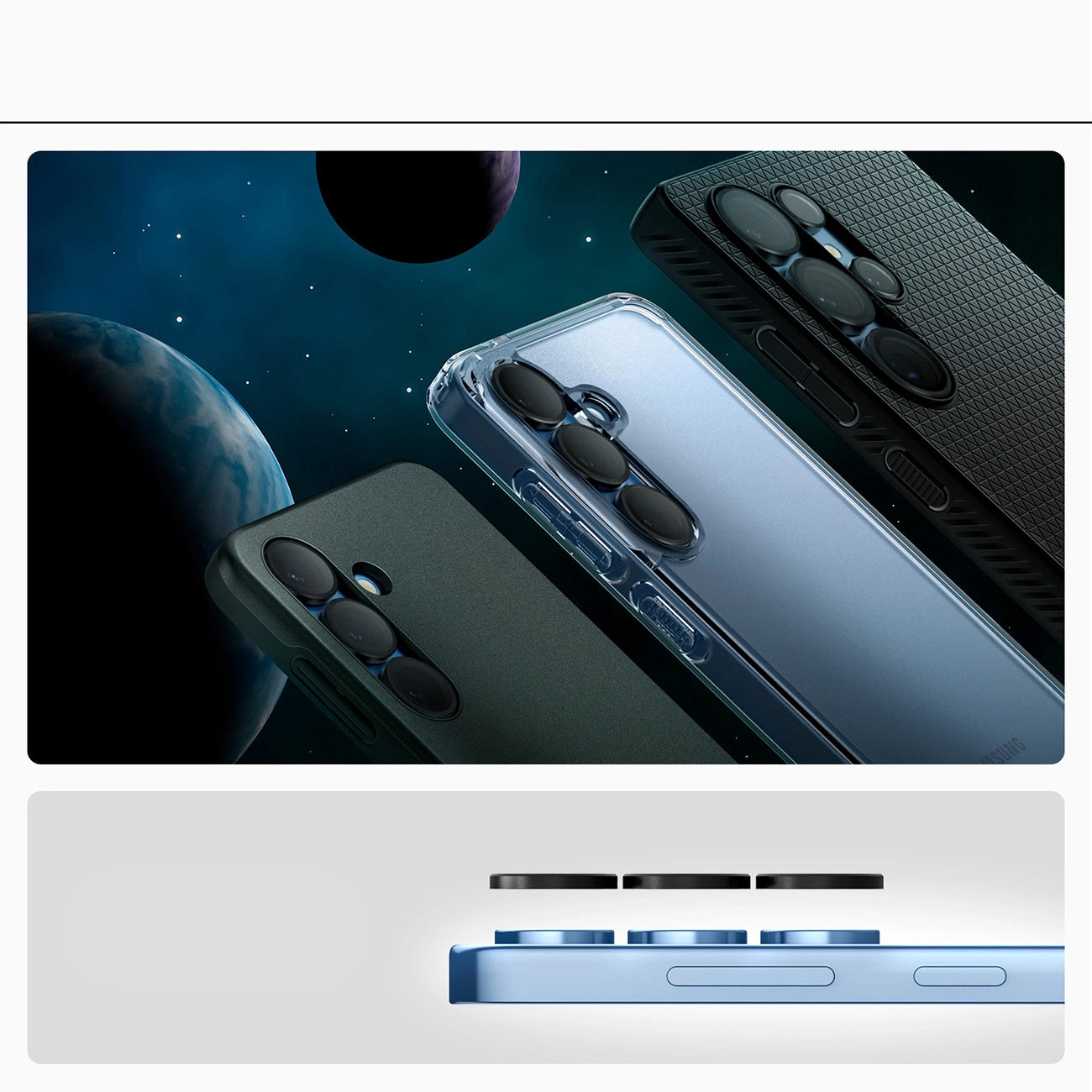 Spigen Optik Pro GLAS.TR EZ FIT 2-pack Camera Cover for Samsung Galaxy S25 Ultra - Black_11