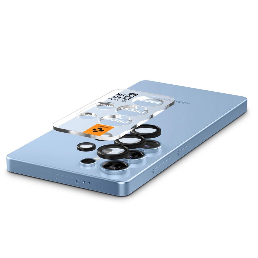 Spigen Optik Pro GLAS.TR EZ FIT 2-pack Camera Cover for Samsung Galaxy S25 Ultra - Black_4