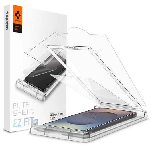 Spigen Elite Shield EZ FIT Hybrid Glass for Samsung Galaxy S25 Ultra - Transparent_0