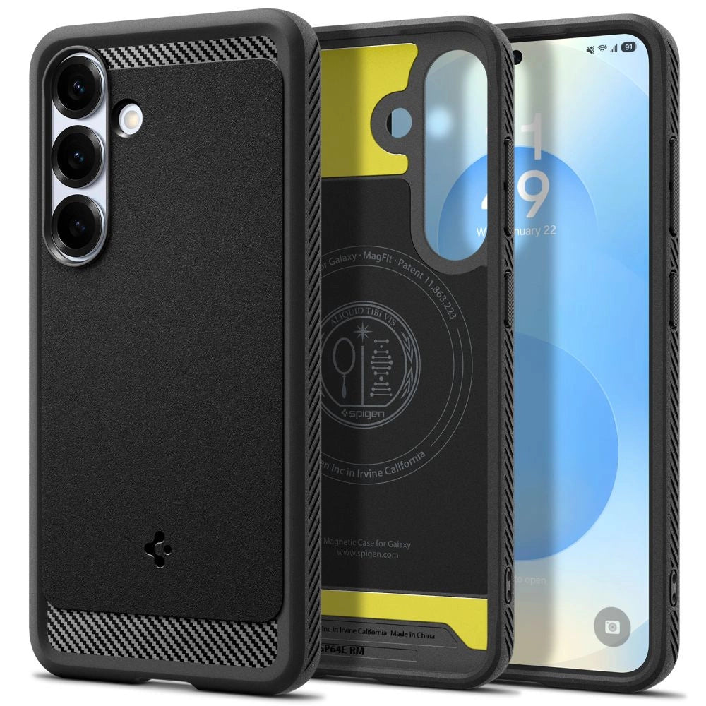 Spigen Rugged Armor Mag MagSafe Case for Samsung Galaxy S25 - Matte Black_8