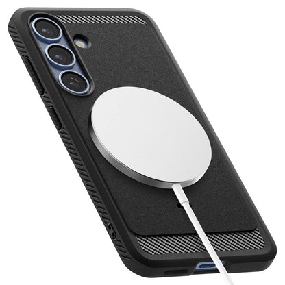 Spigen Rugged Armor Mag MagSafe Case for Samsung Galaxy S25 - Matte Black_13