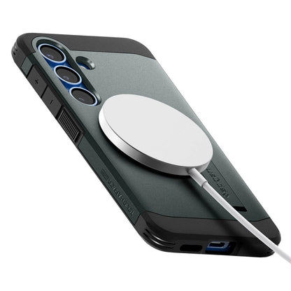 Spigen Tough Armor MagSafe Case for Samsung Galaxy S25+ - Green_14