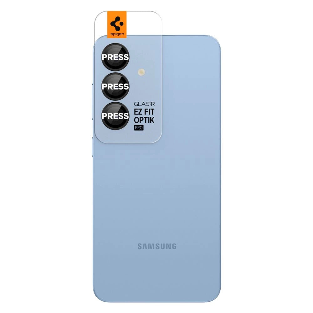 Spigen Optik Pro GLAS.TR EZ FIT 2-pack Camera Cover for Samsung Galaxy S25+ - Black_1