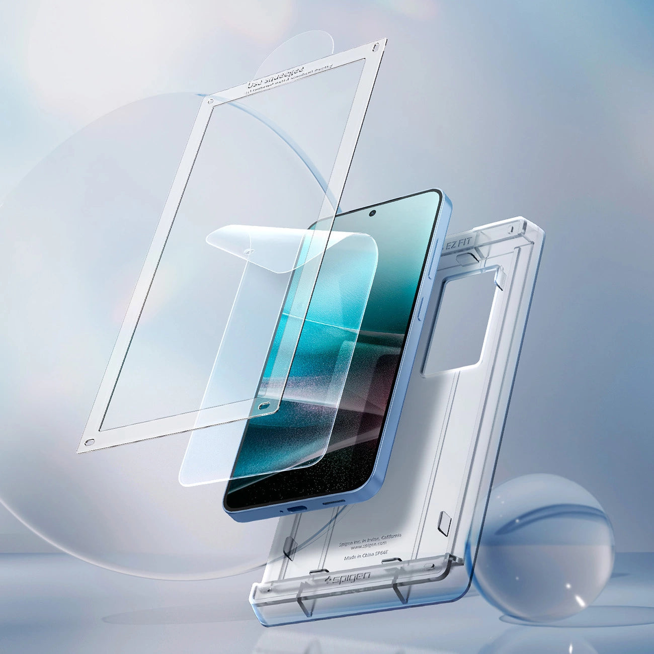 Spigen ELITE SHIELD EZ FIT Hybrid Glass for Samsung Galaxy S25+ - Transparent_6