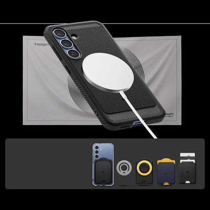 Spigen Rugged Armor Mag MagSafe Case for Samsung Galaxy S25 - Matte Black_3