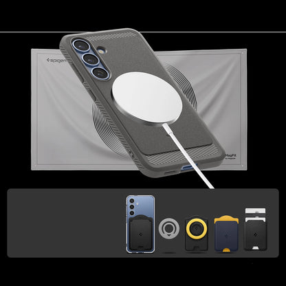 Spigen Rugged Armor Mag MagSafe Case for Samsung Galaxy S25 - Gray_5
