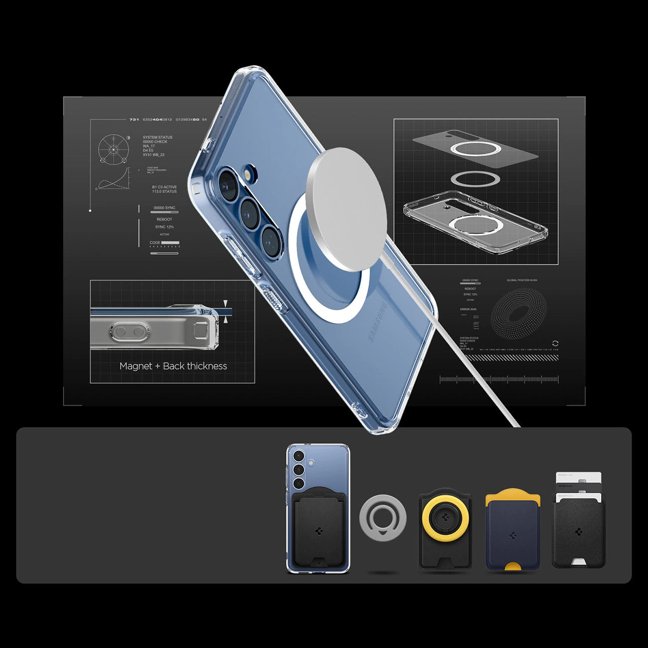 Spigen Ultra Hybrid Mag Case for Samsung Galaxy S25 - Clear_5