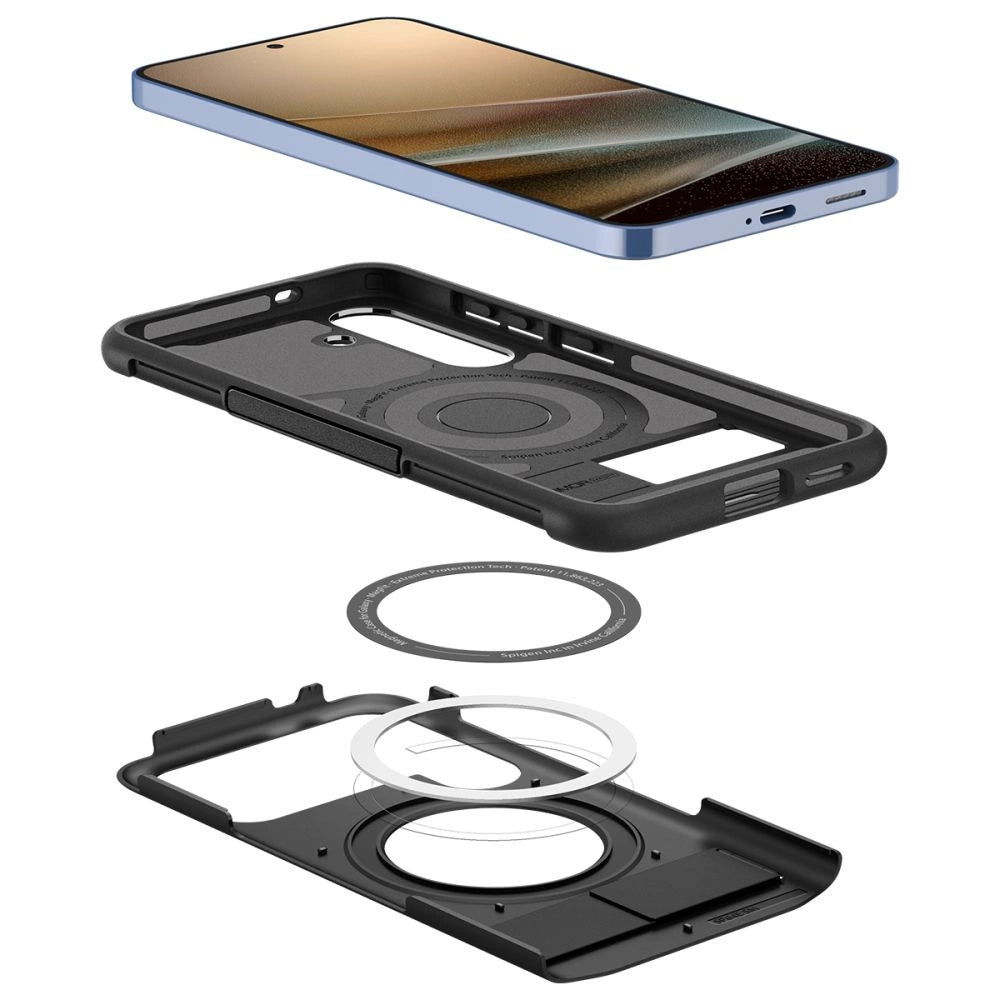 Spigen Slim Armor Mag MagSafe Case for Samsung Galaxy S25 - Black_4