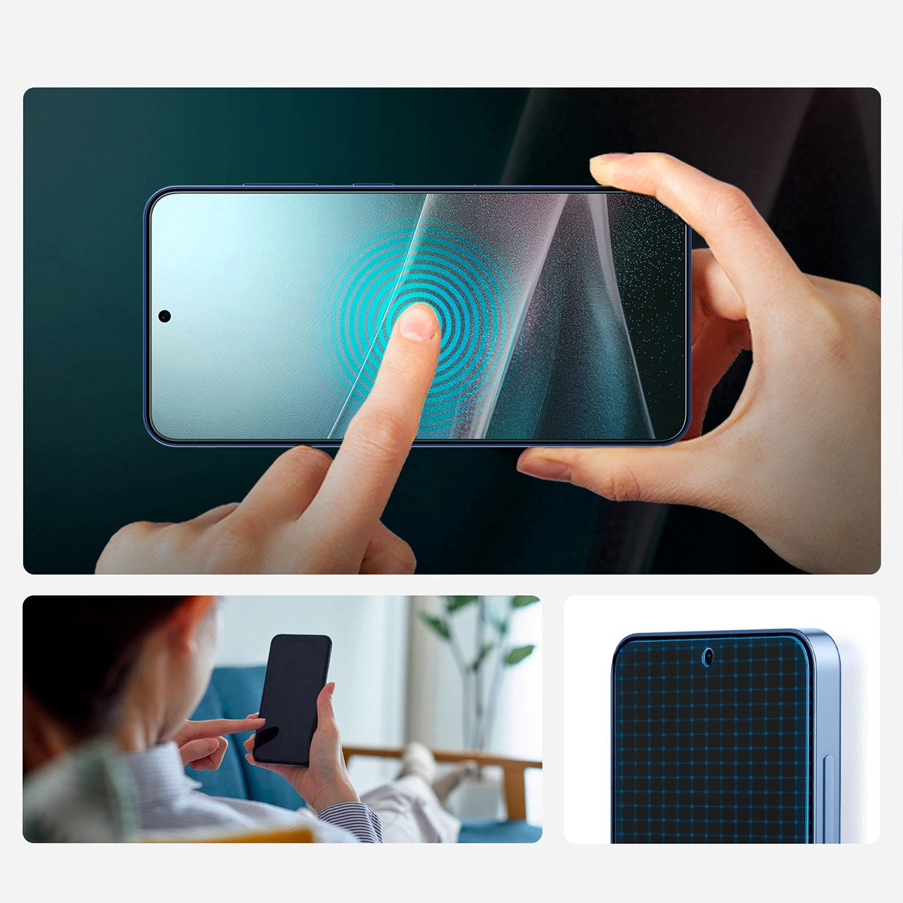 Spigen ELITE SHIELD EZ FIT Hybrid Glass for Samsung Galaxy S25 - Transparent_6