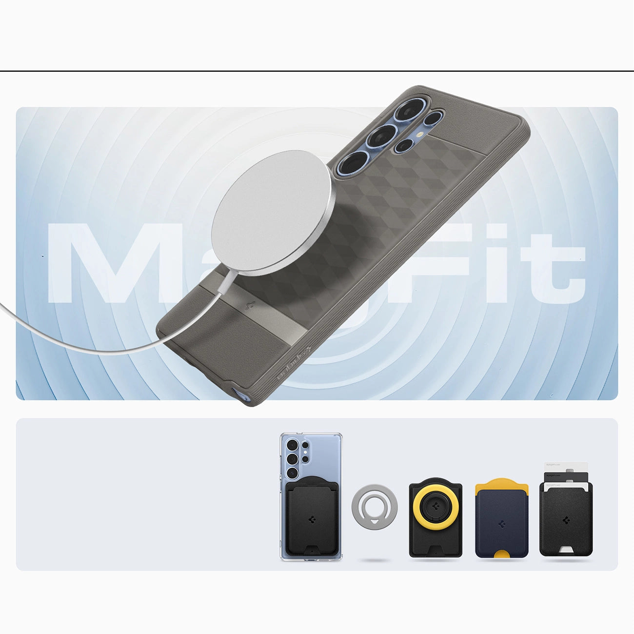 Caseology Parallax Mag MagSafe Case for Samsung Galaxy S25 Ultra - Gray_13