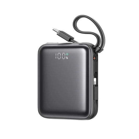 Joyroom JR-PBF27 10000mAh 22.5W Powerbank with Built-in USB-C and Lightning Cables - Black_0