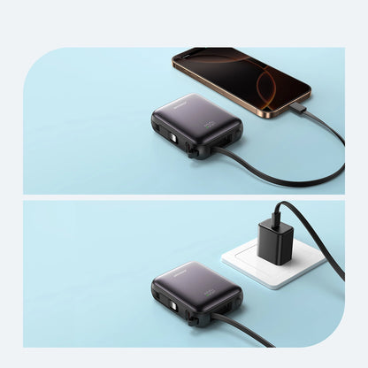 Joyroom JR-PBF27 10000mAh 22.5W Powerbank with Built-in USB-C and Lightning Cables - Black_10