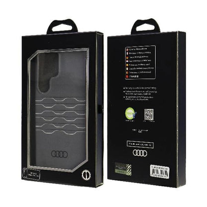 Audi IML Geometric Pattern Case S24 Ultra S928 black/black hardcase AU-IMLS24U-A6/D3-BK_6