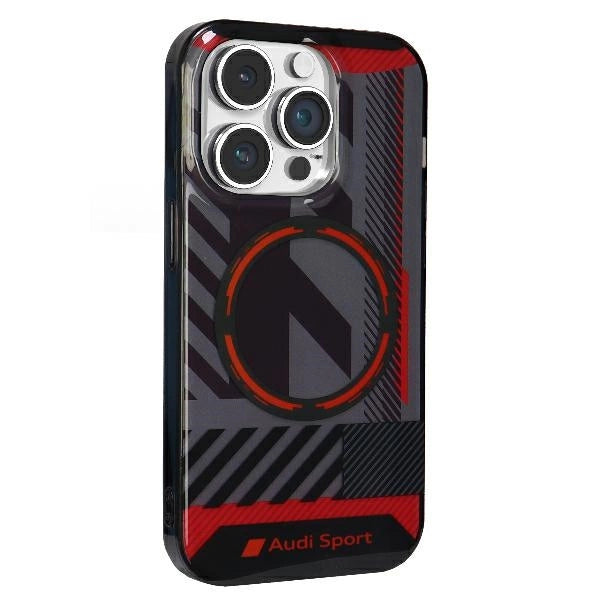 Audi IML Sport MagSafe Case iPhone 14 Pro Max 6.7" black/black hardcase AU-IMLMIP14PM-RSQ/D2-BK_2