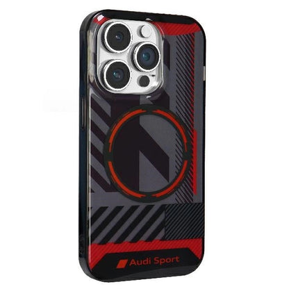 Audi IML Sport MagSafe Case iPhone 14 Pro Max 6.7" black/black hardcase AU-IMLMIP14PM-RSQ/D2-BK_2