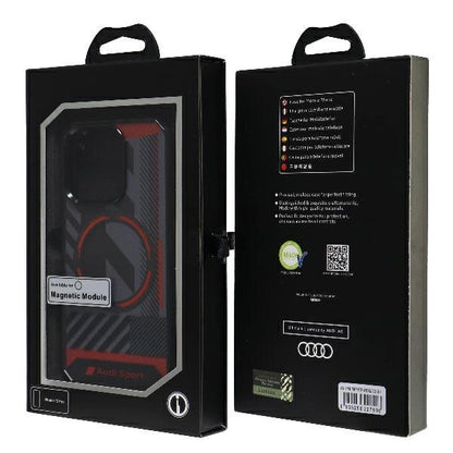 Audi IML Sport MagSafe Case iPhone 15 Pro 6.1" black/black hardcase AU-IMLMIP15P-RSQ/D2-BK_6