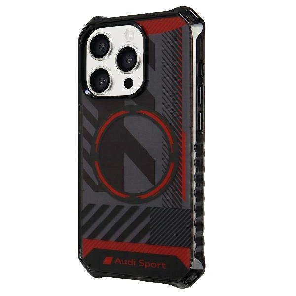 Audi IML Sport MagSafe Case iPhone 15 Pro Max 6.7" black/black hardcase AU-IMLMIP15PM-RSQ/D2-BK_1