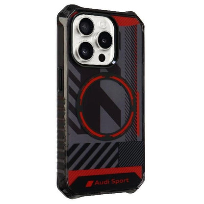 Audi IML Sport MagSafe Case iPhone 15 Pro Max 6.7" black/black hardcase AU-IMLMIP15PM-RSQ/D2-BK_2