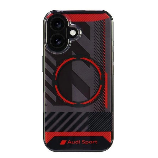 Audi IML Sport MagSafe iPhone 16 6.1" black/black hardcase AUS-IMLMIP16-RSQ/D2-BK_0