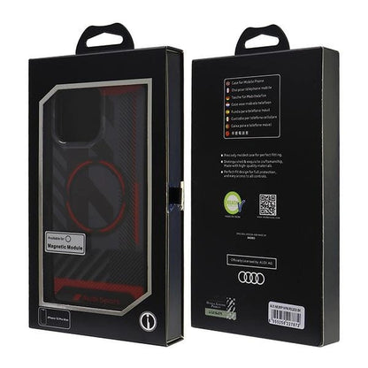 Audi IML Sport MagSafe iPhone 16 Pro Max 6.9" black/black hardcase AUS-IMLMIP16PM-RSQ/D2-BK_6