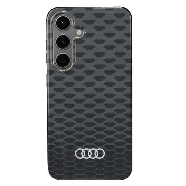 Audi IML Stitching Pattern MagSafe Case S24 S921 black/black hardcase AU-IMLMS24-Q5/D3-BK_0