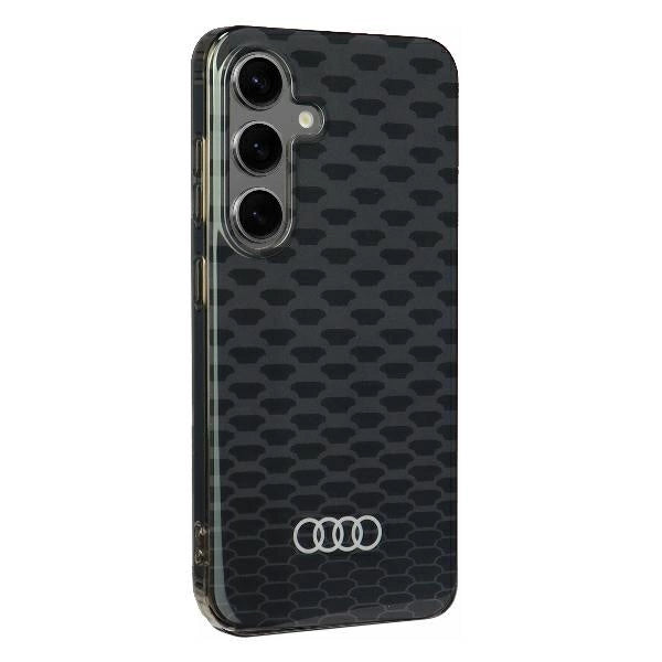 Audi IML Stitching Pattern MagSafe Case S24 S921 black/black hardcase AU-IMLMS24-Q5/D3-BK_2