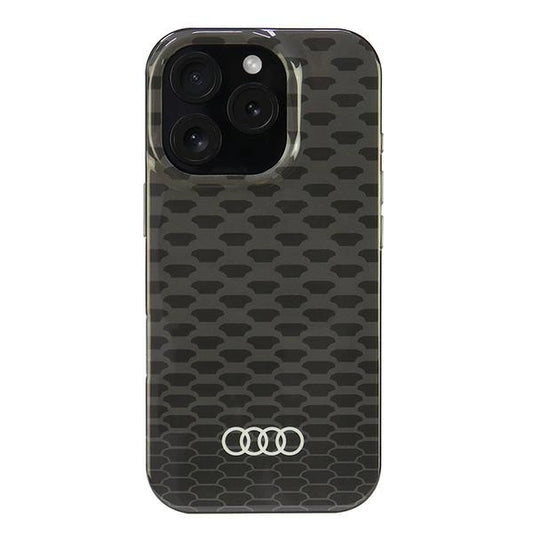 Audi IML Stitching Pattern MagSafe iPhone 16 Pro 6.3" black/black hardcase AU-IMLMIP16P-Q5/D3-BK_0