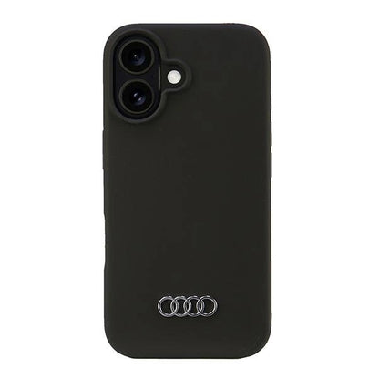Audi Silicone Case iPhone 16 6.1" black/black hardcase AU-LSRIP16-Q3/D1-BK_0