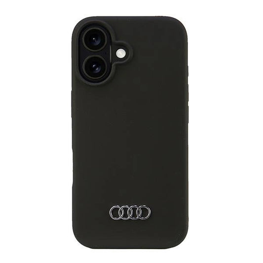 Audi Silicone Case iPhone 16 6.1" black/black hardcase AU-LSRIP16-Q3/D1-BK_0