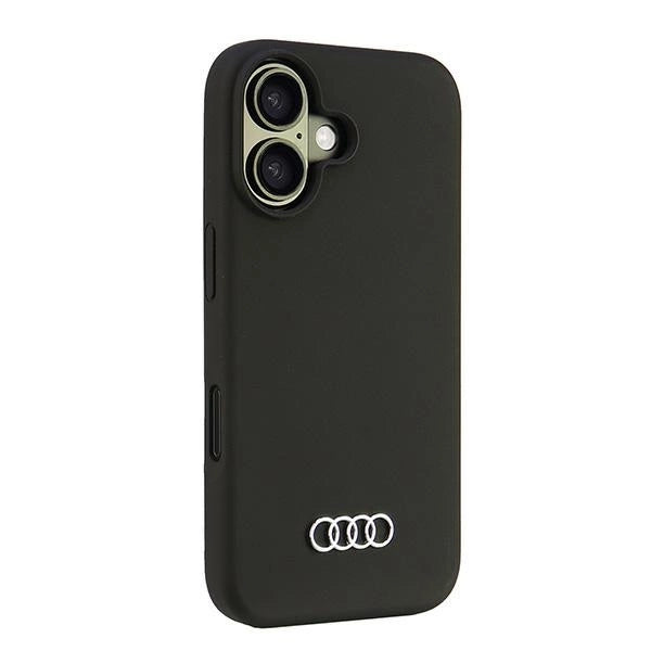 Audi Silicone Case iPhone 16 6.1" black/black hardcase AU-LSRIP16-Q3/D1-BK_1