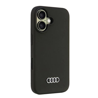 Audi Silicone Case iPhone 16 6.1" black/black hardcase AU-LSRIP16-Q3/D1-BK_1