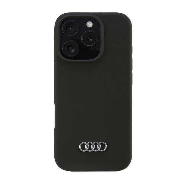 Audi Silicone Case iPhone 16 Pro 6.3" black/black hardcase AU-LSRIP16P-Q3/D1-BK_0