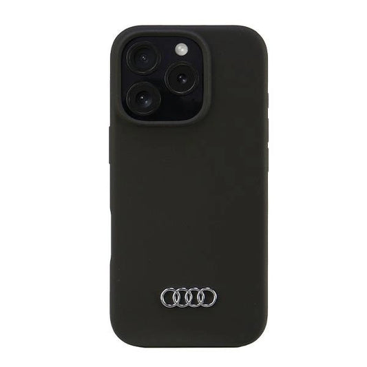 Audi Silicone Case iPhone 16 Pro 6.3" black/black hardcase AU-LSRIP16P-Q3/D1-BK_0