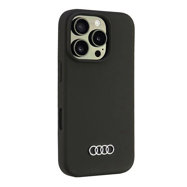 Audi Silicone Case iPhone 16 Pro 6.3" black/black hardcase AU-LSRIP16P-Q3/D1-BK_1