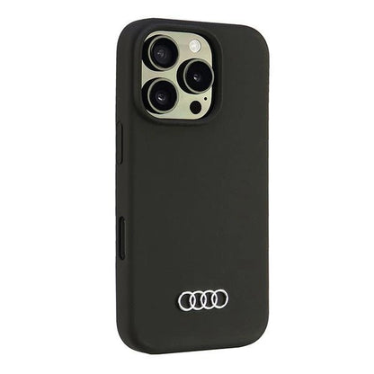 Audi Silicone Case iPhone 16 Pro 6.3" black/black hardcase AU-LSRIP16P-Q3/D1-BK_1