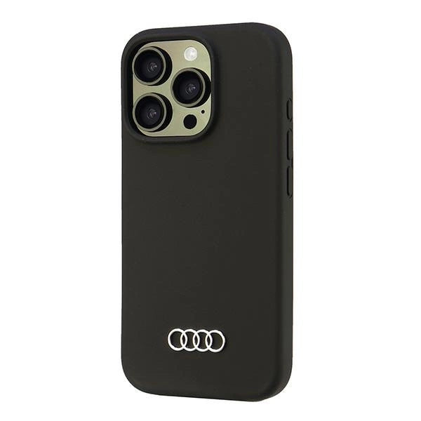 Audi Silicone Case iPhone 16 Pro 6.3" black/black hardcase AU-LSRIP16P-Q3/D1-BK_2