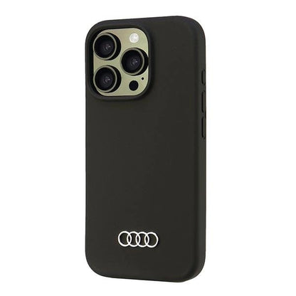 Audi Silicone Case iPhone 16 Pro 6.3" black/black hardcase AU-LSRIP16P-Q3/D1-BK_2