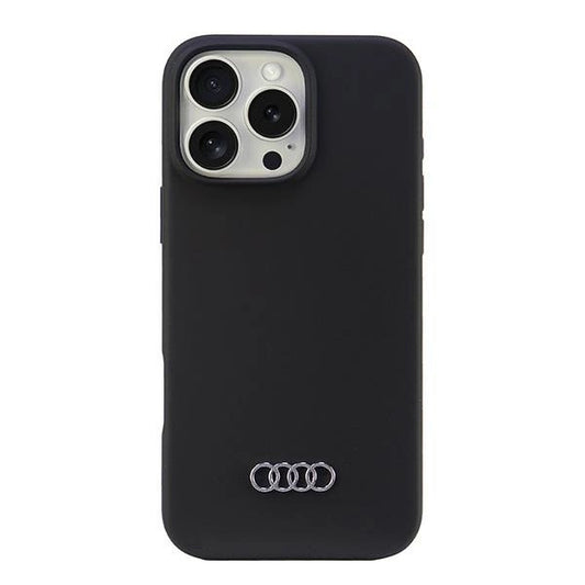 Audi Silicone Case iPhone 16 Pro Max 6.9" black/black hardcase AU-LSRIP16PM-Q3/D1-BK_0