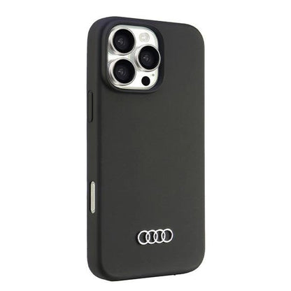Audi Silicone Case iPhone 16 Pro Max 6.9" black/black hardcase AU-LSRIP16PM-Q3/D1-BK_1