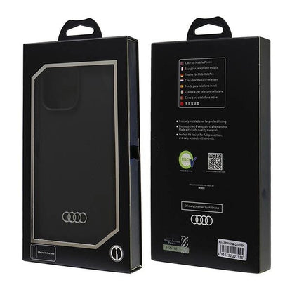 Audi Silicone Case iPhone 16 Pro Max 6.9" black/black hardcase AU-LSRIP16PM-Q3/D1-BK_6